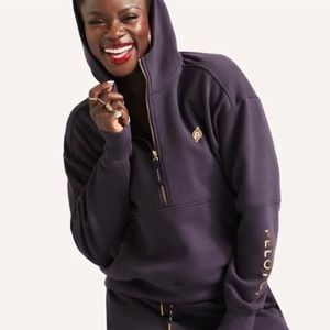 Peloton Chic 1/2 Zip Hoodie Purple